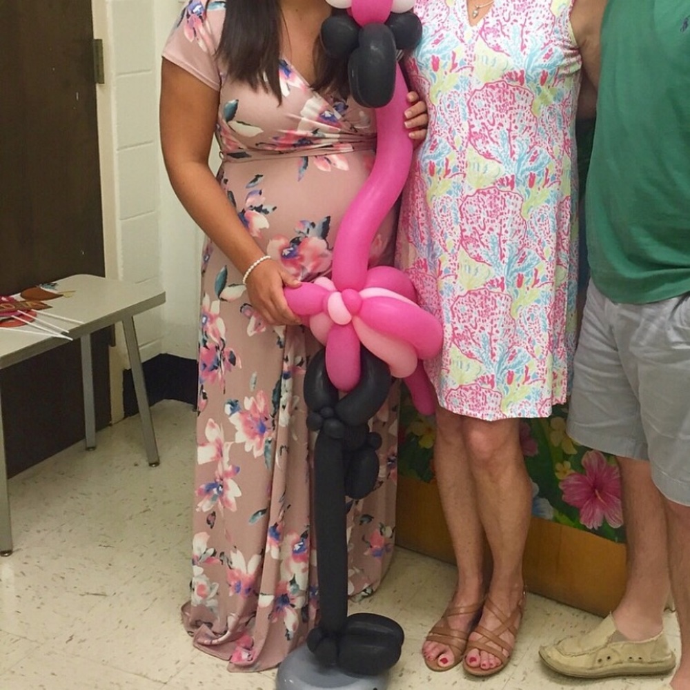 PinkBlush maternity floral dress size large